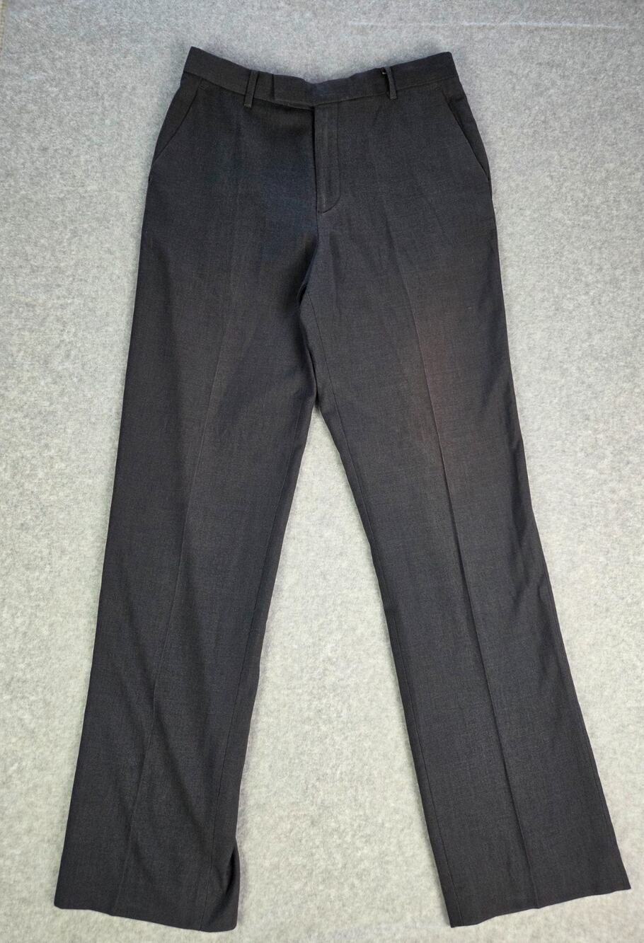 Calvin Klein Youth Boys Dress Pants Size 18 Regular Dark Gray Flat front